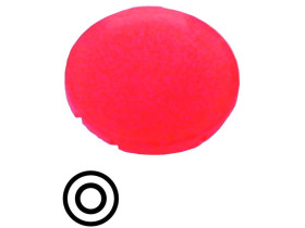 Soczewka przycisku płaska czerwona z opisem M22-XDL-R-X0 218159 EATON