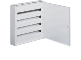 Rozdzielnica natynkowa 144 modułowa 4x36M drzwi metal z zaciskami PE/N IP30 FW436WT HAGER