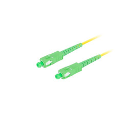 Patchcord Światłowodowy SC SIMPLEX LSZH G657A1 0.5M żółty Lanberg