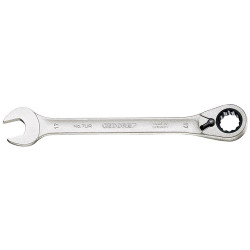 Gedore 2297272 Open-end Wrench With reversible Ring Ratchet UD 10 mm