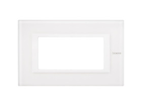 AXOLUTE Ramka 1 pojedyncza prostokątna 4 moduły białe szkło HA4804VBB LEGRAND