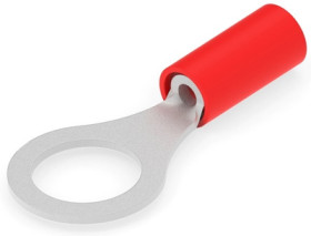 Insulated ring cable lug, 0.3-1.42 mm², AWG 22 to 16, 7.92 mm, M8, red, 320572