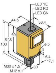 Fotokomórka odbiciowa Turck Q45BB6LLPQ6 3041033 1 szt.