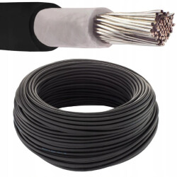 Kabel solarny fotowoltaiczny H1Z2Z2-K 1,0/1,5kV 4mm2 czarny NEKU /50m/