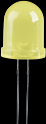 L-813YD LED, 10 mm, wired, yellow, 50 mcd, 60°