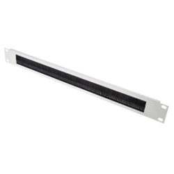 Panel przelotowy, Panel wejścia kabli, do użytku z: Moduł Rack 1U, materiał: Stal, 483 mm x 10 mm x 1 Ucal