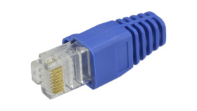 Gumowa Osłonka Wtyku Rj45 Niebieska Woreczek 10Szt.