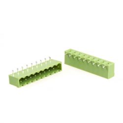 ZŁĄCZE ME030-508-09 KĄTOWE MĘSKIE ZAMKNIĘTE R-5,08MM 12A 300V RoHS