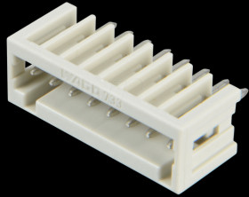 733-338 Print pin header, micro, RM 2.5, straight, 8-pin