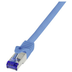 LogiLink C6A046S Network Cable CAT 6A S/FTP 1.50 m Blue RJ45