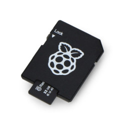 Karta pamięci Raspberry microSD 32 GB 100 MB/s klasa A2 z systemem Raspberry Pi OS – z adapterem oraz etui w zestawie
