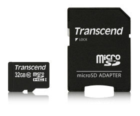 Karta Micro SD MicroSD, 32 GB Nie, Transcend -25 → +85°C