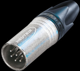 NC6MXX XLR 6pole male cable connector, Nickel