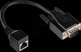 4945-MF Adapter cable RJ45 female &gt; D-Sub 9-Pol. male, black, 0.1 m