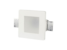 VT-801 Oczko halogenowe Spot trzonek: GU10 kwadratowa IP20 gips biała 3691 V-TAC