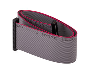 Kabel taśmowy 40-żyłowy raster 1.27mm Płaski, AWG 30 AWG Samtec -40→ +105 °C