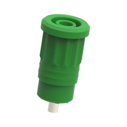 Gniazdo bananowe Żeński Wciskana Zielony 25A Electro PJP rozmiar 4 mm