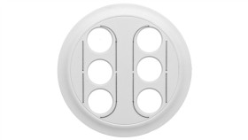 Celiane Plakietka Gniazd 2X3xrca/Yuv/ Biała 068214