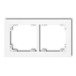 DECO Ramka podwójna biały DR-2