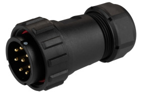 Złącze wielostykowe przemysłowe 8-pinowe Montaż na kablu Wtyczka RS PRO