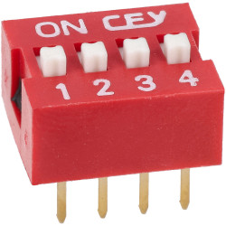 R-TECH 800022 DIL Switch 4-way 8-pin