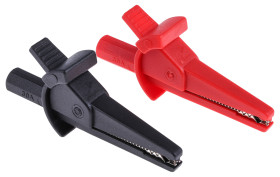 Zacisk krokodylkowy 30A izolowany 22mm RS PRO