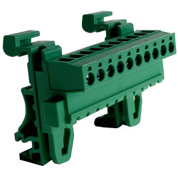 Camblock Plus CTBPD96HJ/10FL 5.08mm DIN Rail Horizontal Male Flanged T/Block 10p