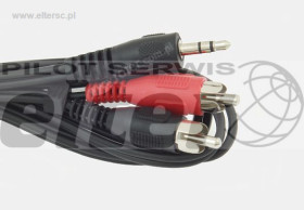 Kabel Jack AUX 3,5mm - 2xRCA cinch 5,0m standard