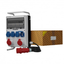 Rozdzielnica budowlana na stojaku z kablem TD-S/FI SKHU 2x16A 4x230V Doktorvolt 0175