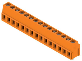 PCB terminal, 15 pole, pitch 5.08 mm, AWG 24-14, 15 A, screw connection, orange, 9994240000