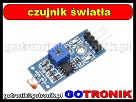 Minimoduł czujnika światła opartego o fotorezystor