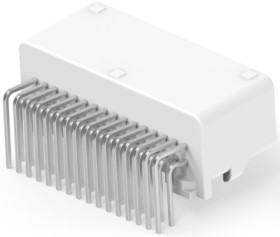 Plug, 32 pole, angled, 2 rows, natural, 1318745-2