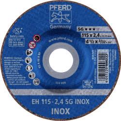 Tarcza tnąca wygięta PFERD TOOLS EH 115-2,4 SG INOX 61340124 115 mm 25 szt.