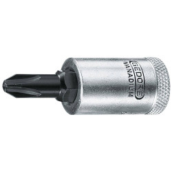 Gedore 6666880 Screwdriver Bit Socket 3/8&quot; PH 2