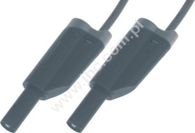 2717-IEC-200-SW Przewód PVC 2,5mm2, 2,0m, 2x(wt.pr+gn)4mm, czarny, ELECTRO-PJP, 2717-IEC-200-N