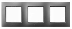 ARIA Ramka potrójna do łączników IP44 szary mat RH-3U/70