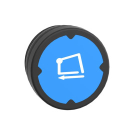 Przycisk, Ø 22.5mm, IP66, IP69, IP69K, kolor: Niebieski, Schneider Electric, Harmony XB4