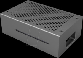RB-ALUCASEP4+01B Housing for Raspberry Pi 4, aluminium, black