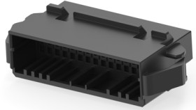 Plug housing, 32 pole, pitch 2 mm, straight, black, 1-1903128-6