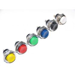 przełącznik przycisk. PBS-26B, SPST, OFF-(ON) kolory