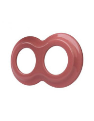 CERAMICZNA RAMKA DWUKROTNA BAŁWANEK PASTELOWA ŁOSOSIOWA