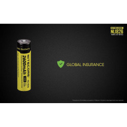 NiteCore NL1834 Battery 18650 Li-ion 3.7V 3400mAh With Protection