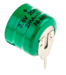 Akumulator monetowy 3.6V 3/V 20H Pin płytki drukowanej 12mm NiMH