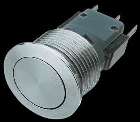 1241.6631.1130000 Metal switch Mittelhub, Ø22, without LED