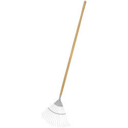 Sealey GTWH010 Premier Lawn Rake with Long Ash Handle &amp; Stainless Steel Tines