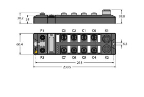 Moduł cyfrowych wejść/wyjść Turck Kompaktowy wieloprotokołowy moduł we/wy TBEN-L4 Ethernet TBEN-L4-16DXP
