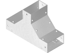 Trójnik redukcyjny dolny TRSDMP100H50 symetryczny grubość blachy 1,5mm 818610 BAKS