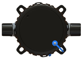 Puszka rurkowania Flexicon gwint 110mm 110mm Złączka elastyczna Nylon 6 Czarny