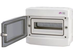 Rozdzielnica hermetyczna PV 1500V DC 1x12 natynkowa IP65 UV drzwi transparentne ECH-12PT 001101062 ETI