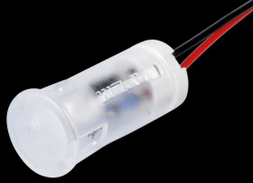 QS123XXHW220 Indicator LED, 220 V AC, 12 mm, wired, white